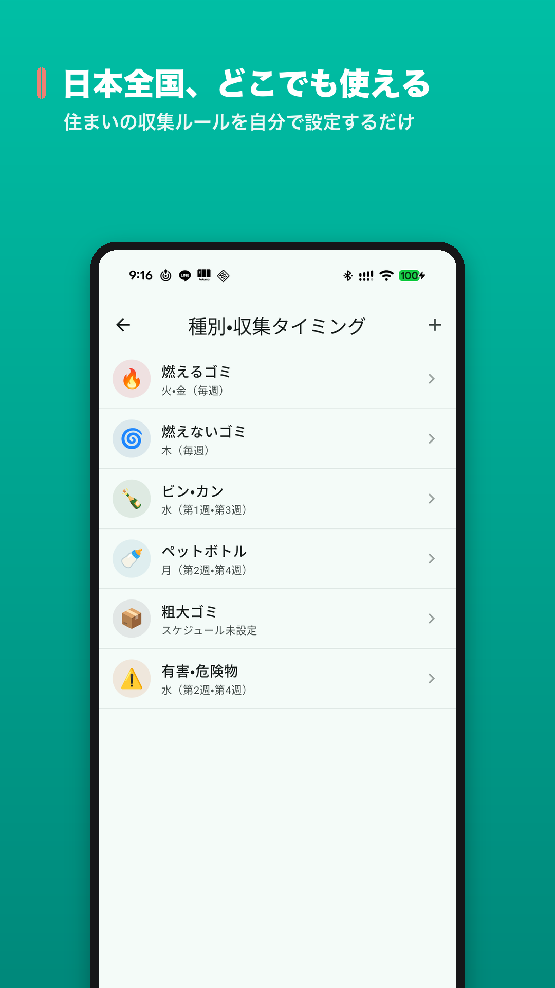 ゴミ種別一覧 - 日本全国どこでも使える